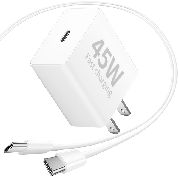 Pixel 10 9 8 7 6 Pro Charger Fast Charging, 45W Super Fast USB C Charger Block for Google Pixel 10/10 Pro XL/Fold/9/9 Pro XL/8/8a/8 Pro/7/6/5/4 XL, 45W Type C Plug Power Adapter & 6FT USB C Cable Cord